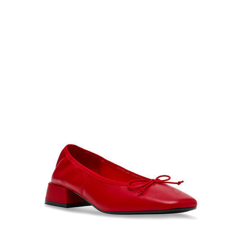 PRICILLA RED LEATHER- Hover Image